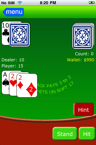 Screenshot Blackjack XXI (m) Screenshot Blackjack XXI (m)
